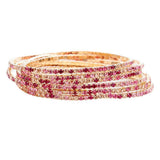 6pcs Crystal Rhinestone Stretch Layered Bracelets - Madeline Love - Flyclothing LLC