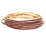 6pcs Crystal Rhinestone Stretch Layered Bracelets - Madeline Love - Flyclothing LLC