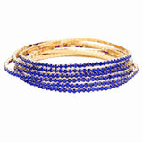 6pcs Crystal Rhinestone Stretch Layered Bracelets - Madeline Love - Flyclothing LLC