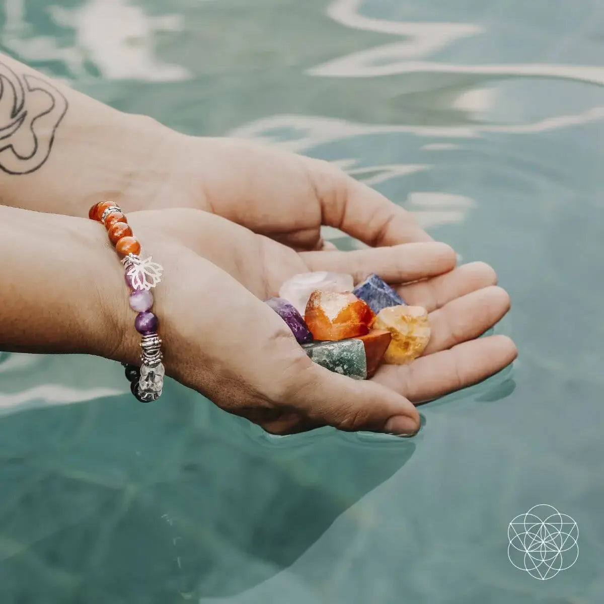 7 Chakra Bracelet and Stones Set - Conscious Items - Flyclothing LLC
