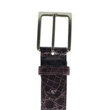 70-100-BDX ALLIGATOR Belt, Bordeaux - Zelli Italia - Flyclothing LLC