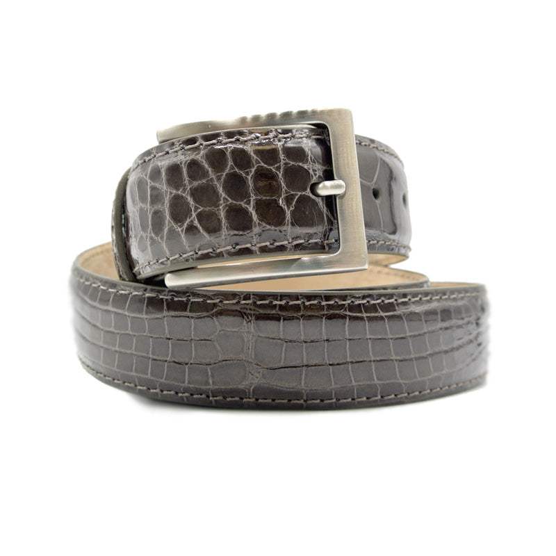 70-100-TPE ALLIGATOR Belt, Taupe - Zelli Italia - Flyclothing LLC
