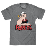 Retro Popeye T-Shirt - Graphite Gray Heather