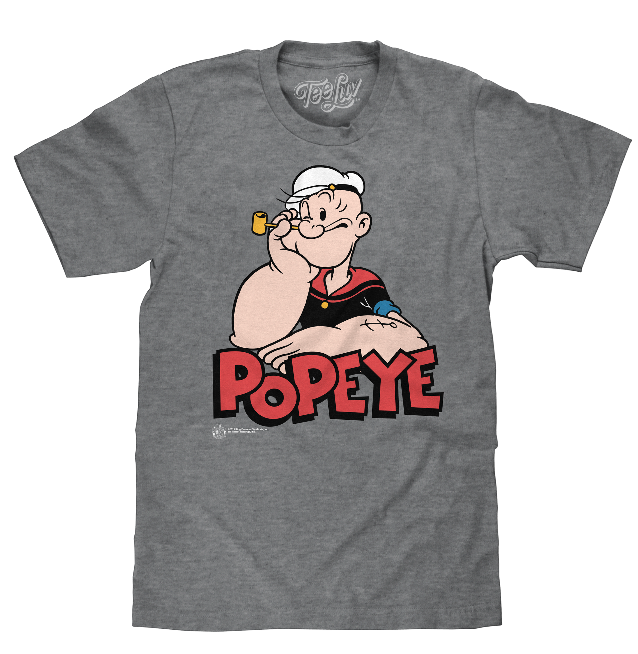 Retro Popeye T-Shirt - Graphite Gray Heather