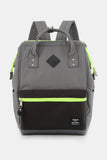 Himawari Contrast Waterproof Backpack Bag with Reinforced Edges - Trendsi