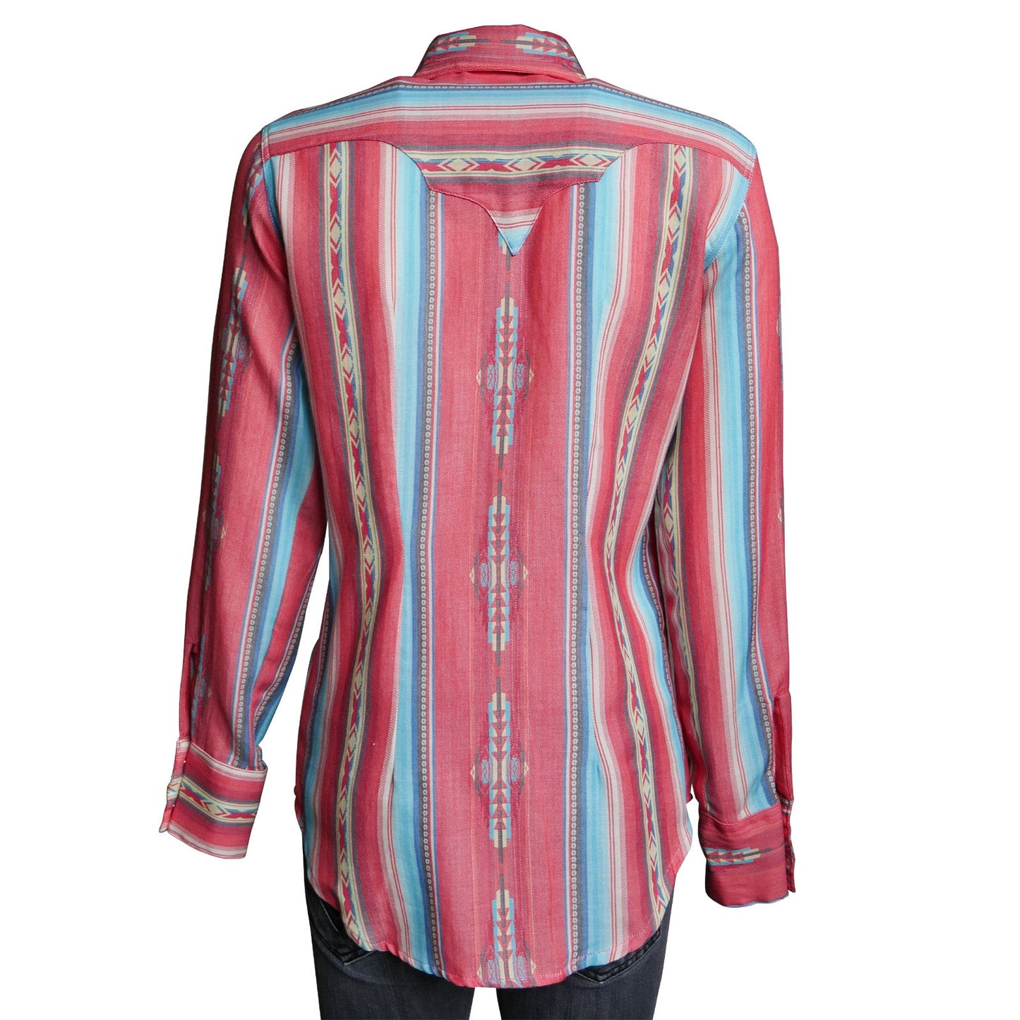 Rockmount Ranch Wear Women's Serape Pattern Western Shirt in Coral - Rockmount Clothing - Flyclothing LLC