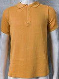 Men's Collared Neck Quarter Zip Knit Polo - Trendsi - Flyclothing LLC
