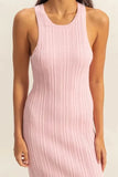 HYFVE Round Neck Bodycon Ribbed Knit Dress - Trendsi