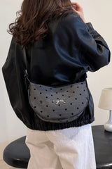 Polyester Printed Adjustable Strap Crossbody Bag - Trendsi