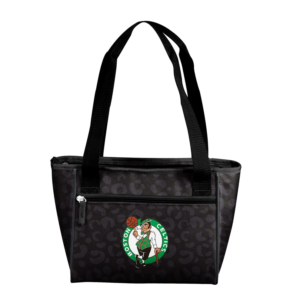 Boston Celtics Leopard Print 16 Can Cooler Tote - Logo Brands - Flyclothing LLC