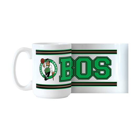 Boston Celtics 15oz Overtime Stripe Sublimated Mug