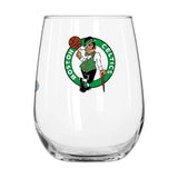 Boston Celtics 16oz Satin Etch Curved Beverage Glass - Logo Brands - Flyclothing LLC