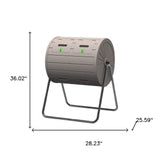 36" Light Brown Heavy Duty Plastic Garden Accents Accessories - HomeRoots - Flyclothing LLC