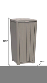 31" Light Brown Heavy Duty Plastic Garden Accents Accessories - HomeRoots - Flyclothing LLC