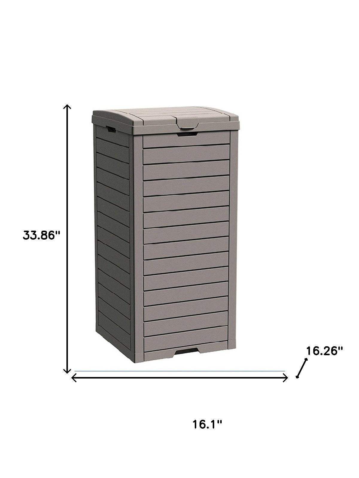 34" Light Brown Heavy Duty Plastic Garden Accents Accessories - HomeRoots - Flyclothing LLC