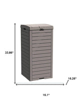 34" Light Brown Heavy Duty Plastic Garden Accents Accessories - HomeRoots - Flyclothing LLC