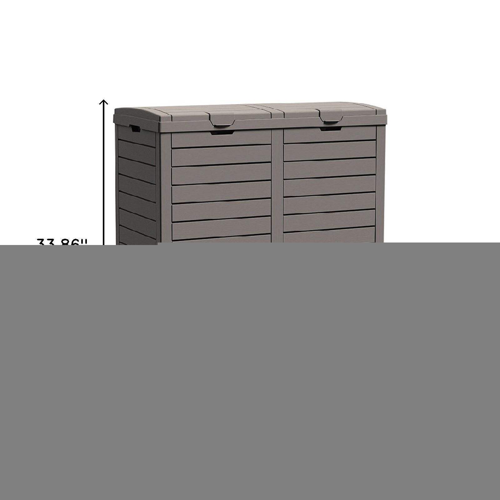 34" Light Brown Heavy Duty Plastic Garden Accents Accessories - HomeRoots - Flyclothing LLC