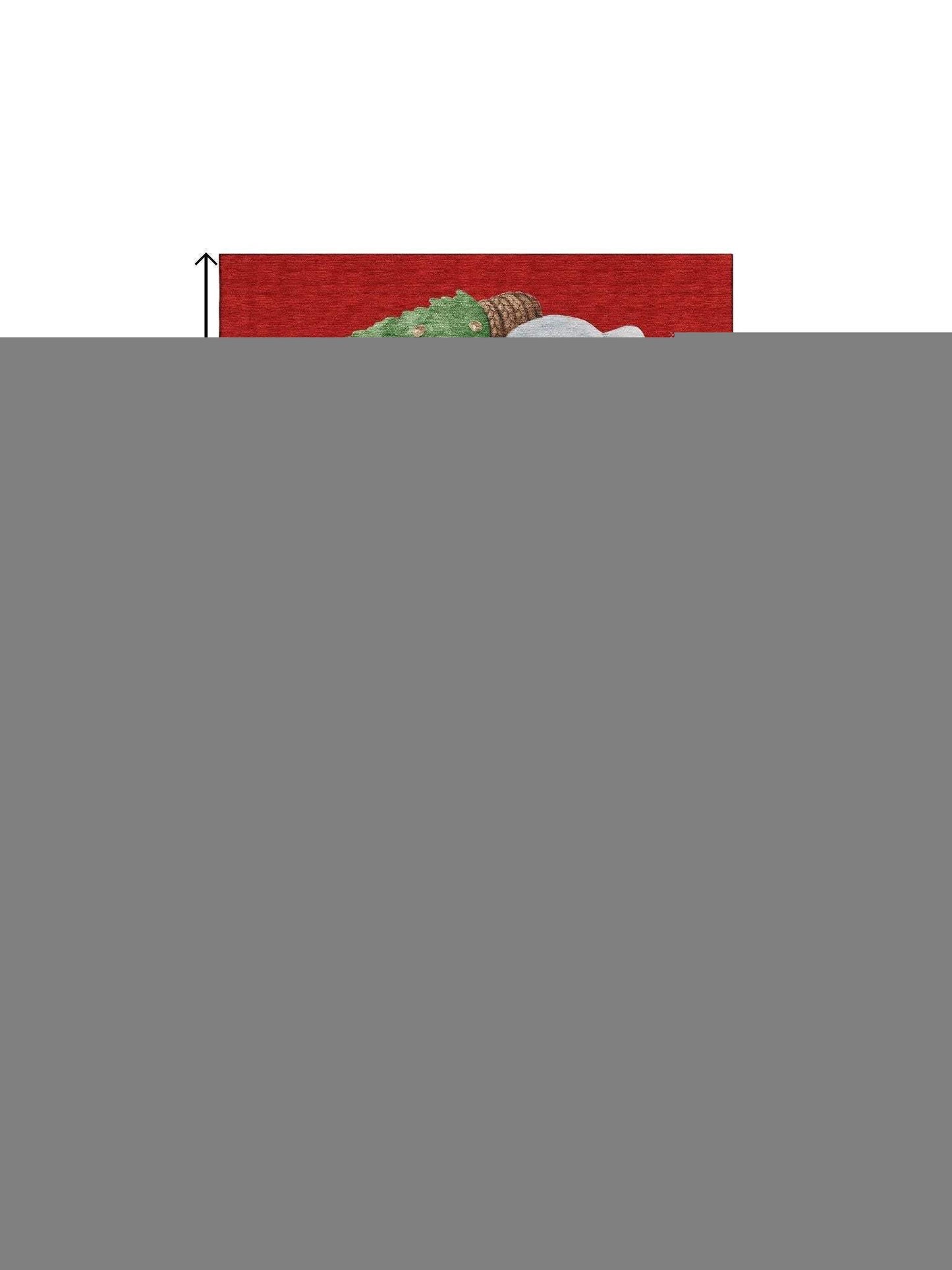 8' X 10' Red And White Christmas Snowmen Washable Area Rug With UV Protection - HomeRoots - Flyclothing LLC