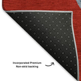 9' X 12' Red And White Christmas Snowmen Washable Area Rug With UV Protection - HomeRoots - Flyclothing LLC