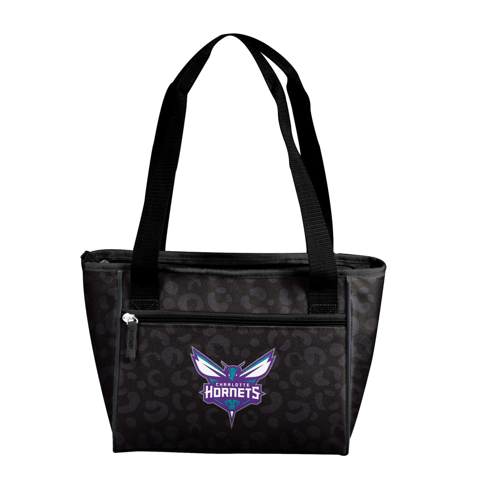 Charlotte Hornets Leopard Print 16 Can Cooler Tote - Logo Brands - Flyclothing LLC