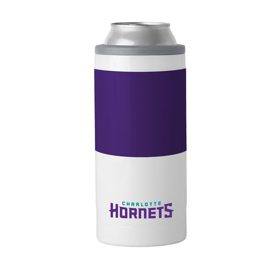 Charlotte Hornets 12oz Colorblock Slim Can Coolie
