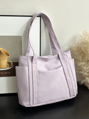 Oxford Cloth Tote Bag with Zipper - Trendsi
