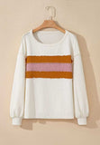 Color Block Long Sleeve Sweatshirt - Trendsi - Flyclothing LLC