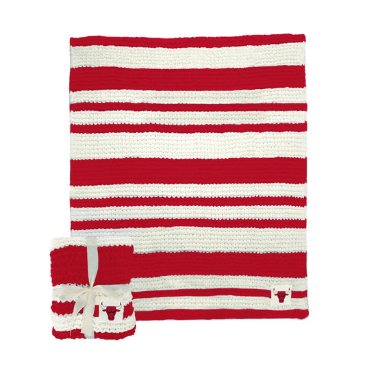 Chicago Bulls Cable Knit Throw 50x60 - Logo Brands - Flyclothing LLC