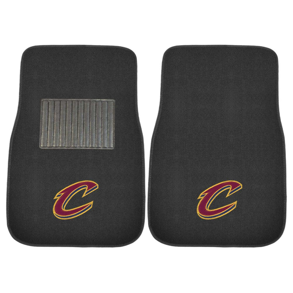 NBA - Cleveland Cavaliers 2-pc Embroidered Car Mat Set - Logo Brands - Flyclothing LLC