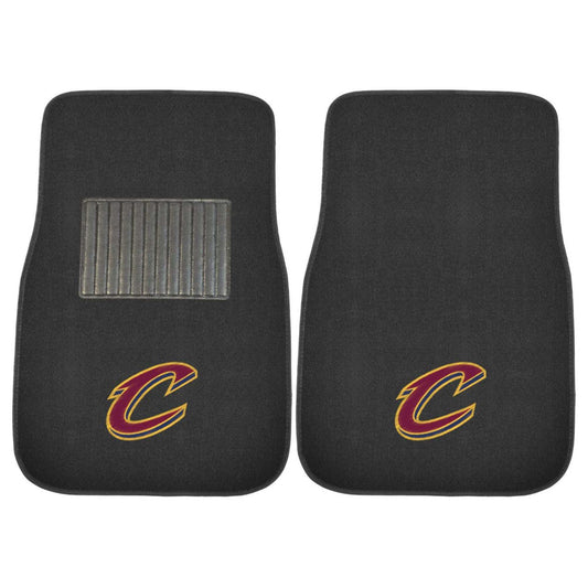 NBA - Cleveland Cavaliers 2-pc Embroidered Car Mat Set - Logo Brands - Flyclothing LLC