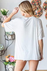 Heimish Full Size Star Patch Short Sleeve T-Shirt - Trendsi - Flyclothing LLC