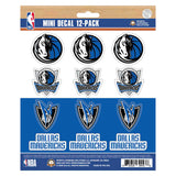 NBA - Dallas Mavericks Mini Decal 12-pk