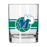 Dallas Mavericks 14oz Vintage Stripe Rocks Glass