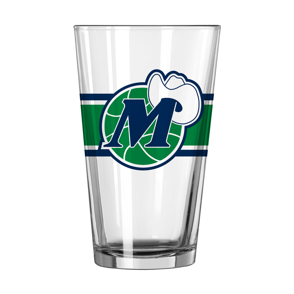 Dallas Mavericks 16oz Vintage Stripe Pint Glass