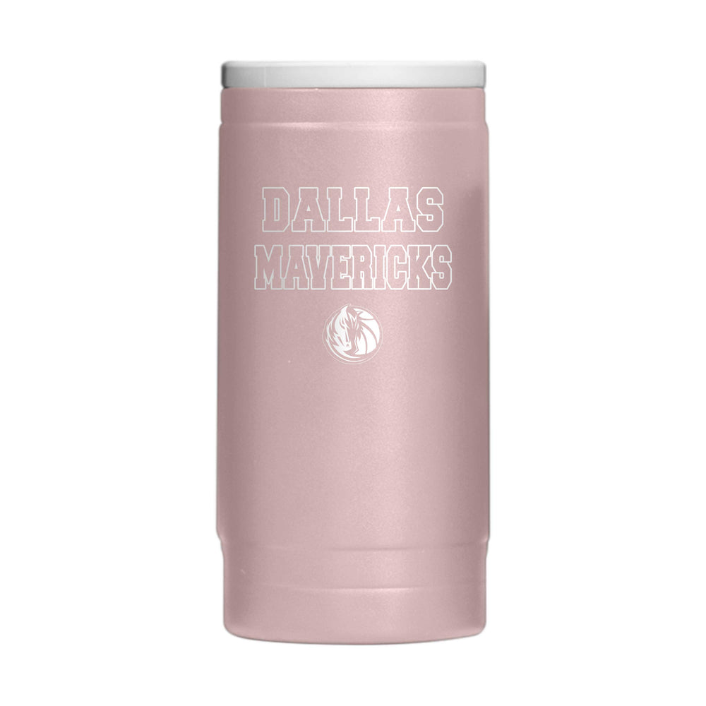 Dallas Mavericks  Stencil Powder Coat Slim Can Coolie