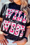 WILD LIKE THE WEST Graphic Leopard T-Shirt - Trendsi - Flyclothing LLC