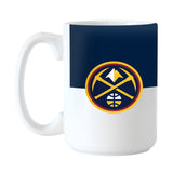 Denver Nuggets Color Block 15 oz Sublimated Mug
