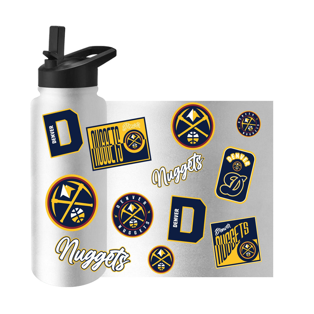 Denver Nuggets 34oz White Dreamweave Quencher Bottle - Logo Brands - Flyclothing LLC