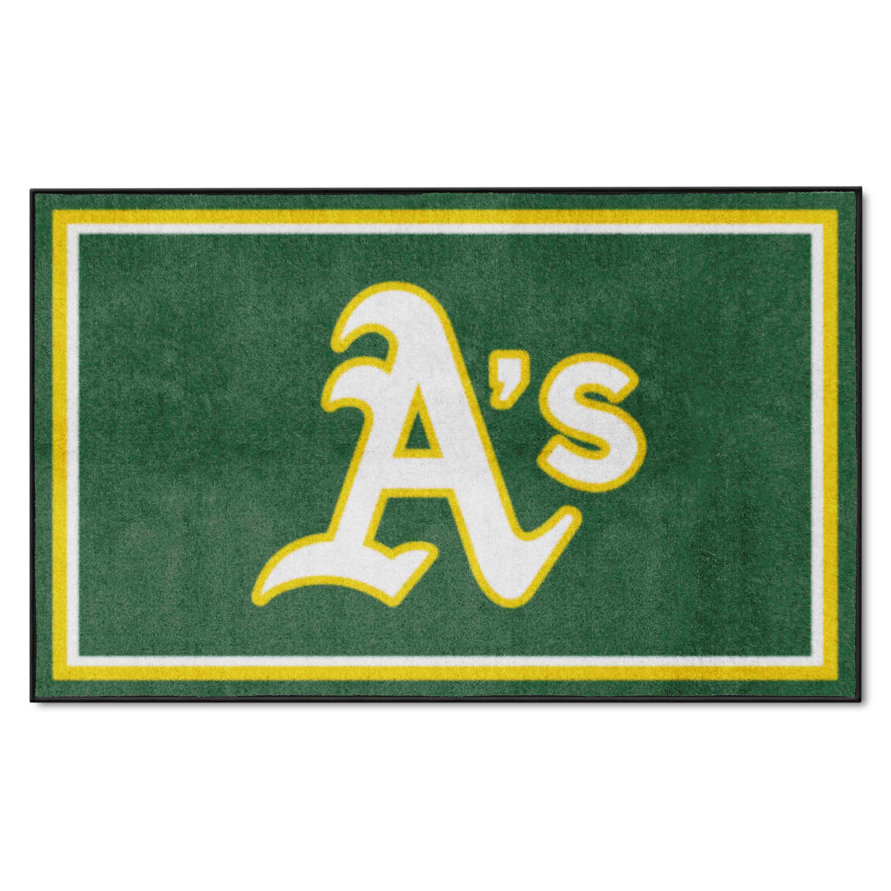 Oakland Athletics 4ft. x 6ft. Plush Area Rug - Oakland Athletics