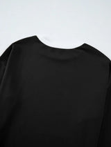 Contrast Trim Round Neck Top and Pants Set - Trendsi - Flyclothing LLC