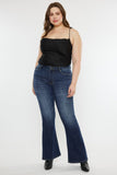 Kancan Full Size Mid Rise Slim Flare Jeans - Trendsi