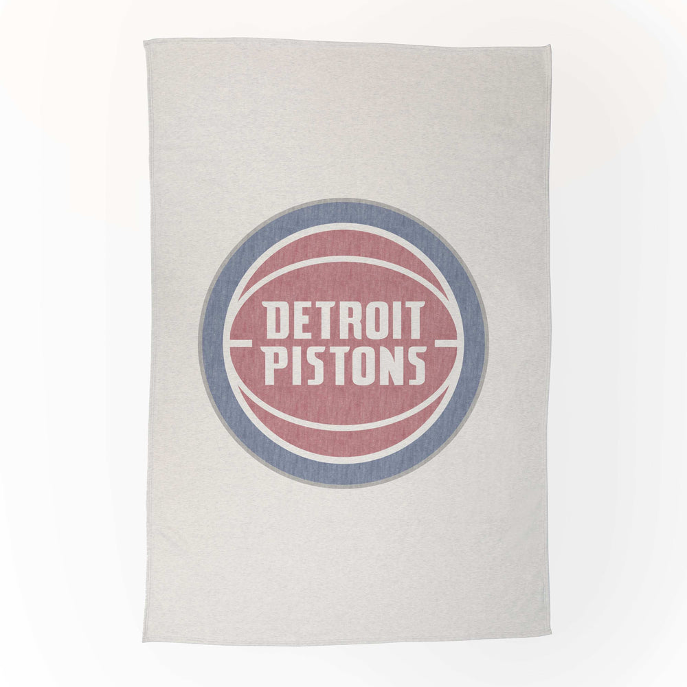 Detroit Pistons Oversized Logo Sublimated Sweatshirt Blanket - Logo Brands - Flyclothing LLC