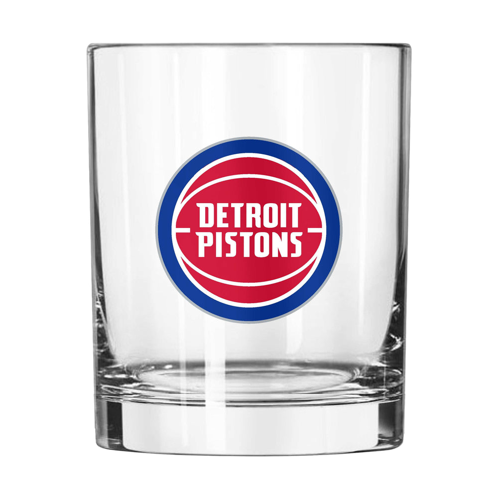 Detroit Pistons 14oz Letterman Rocks Glass - Logo Brands - Flyclothing LLC