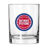Detroit Pistons 14oz Letterman Rocks Glass - Logo Brands - Flyclothing LLC