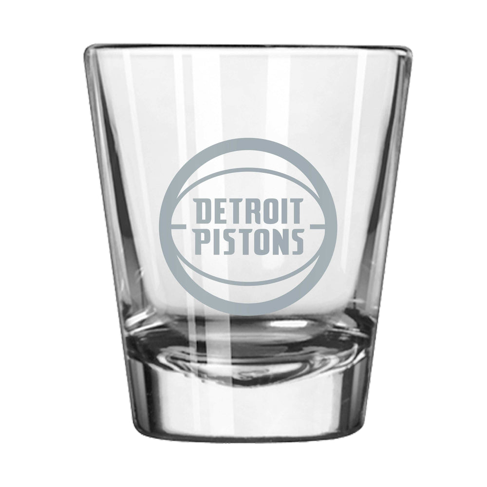 Detroit Pistons 2oz Frost Shot Glass - Logo Brands - Flyclothing LLC