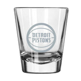 Detroit Pistons 2oz Frost Shot Glass - Logo Brands - Flyclothing LLC