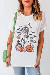 Graphic Round Neck Short Sleeve T-Shirt - Trendsi - Flyclothing LLC