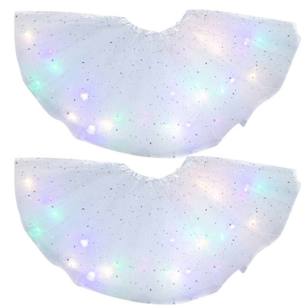 Magical & Luminous LED Princess Halloween Tutu Skirt Sequins Shiny Skirt - My Store - Flyclothing LLC