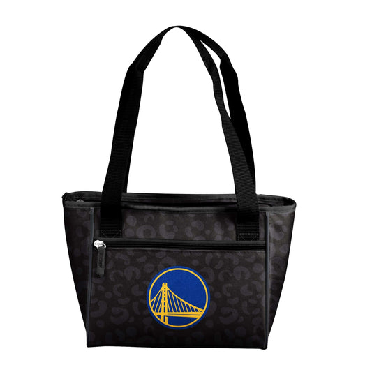 Golden State Warriors Leopard Print 16 Can Cooler Tote - Logo Brands - Flyclothing LLC