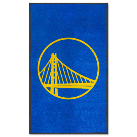 NBA - Golden State Warriors 3X5 Logo Mat - Portrait - Logo Brands - Flyclothing LLC